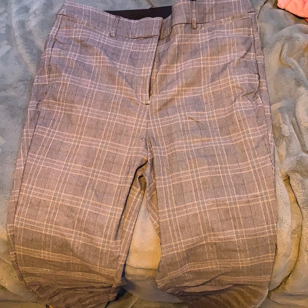 Plaid dress pants